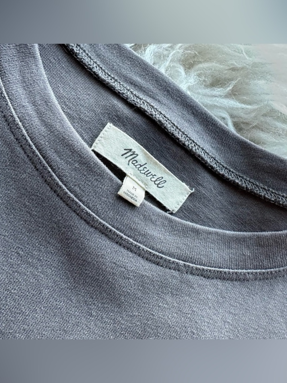 Madewell Gray Cotton Maxi T Shirt Dress Women’s Medium Casual Minimalist - Picture 5 of 6